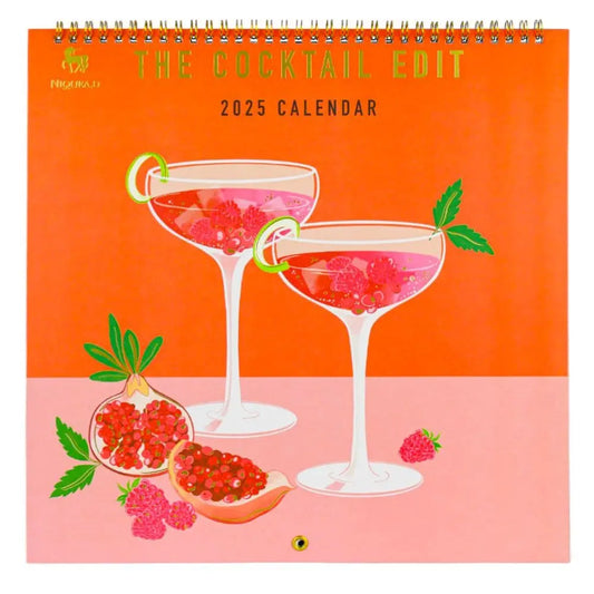 Cocktail Edit 2025 Wall Calendar