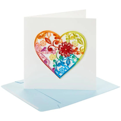 Quilled Heart Blank Card