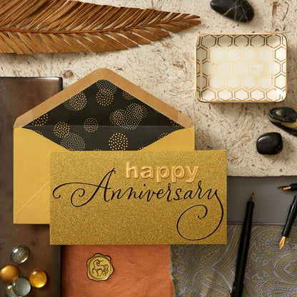 Anniversary Lettering Anniversary Card