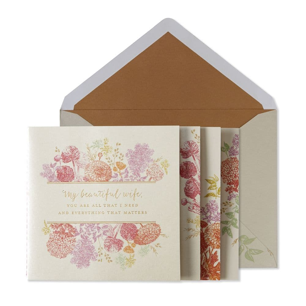 Floral Wife Birthday Card