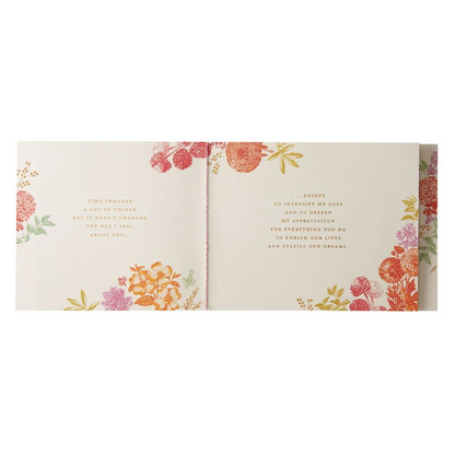 Floral Wife Birthday Card