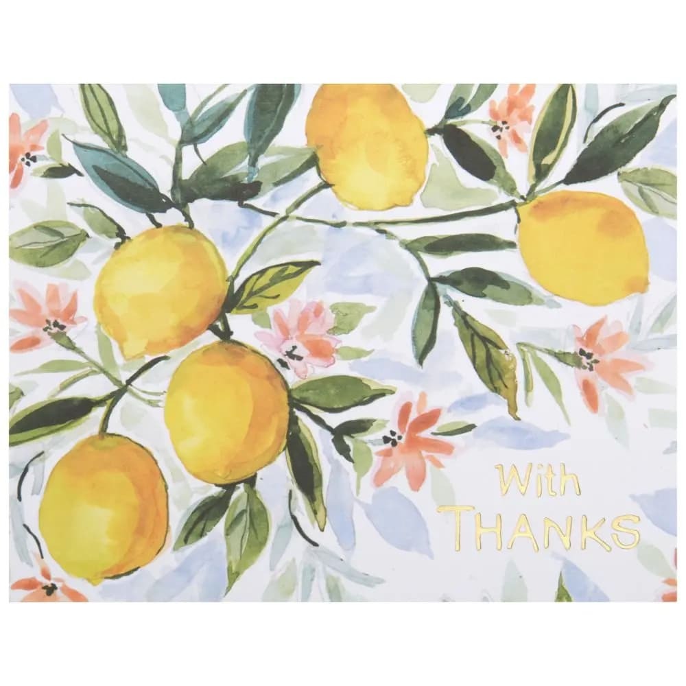 Joy Of Life Lemons Boxed Note Cards