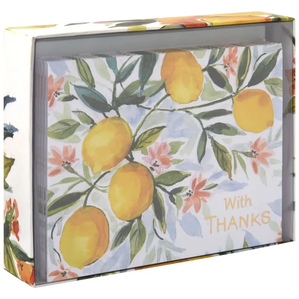 Joy Of Life Lemons Boxed Note Cards