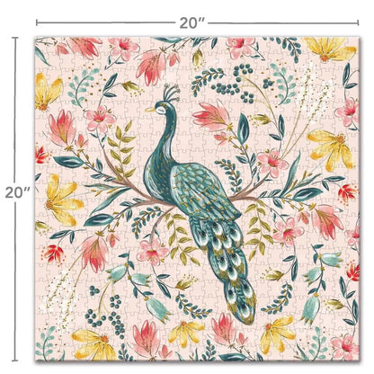 Peach Melba Peacock Puzzle