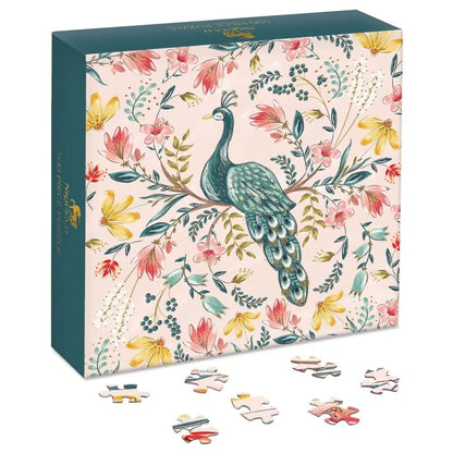 Peach Melba Peacock Puzzle