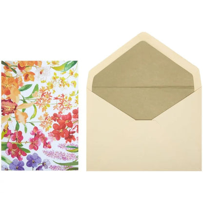 Exotic Orchids Social Stationery Set