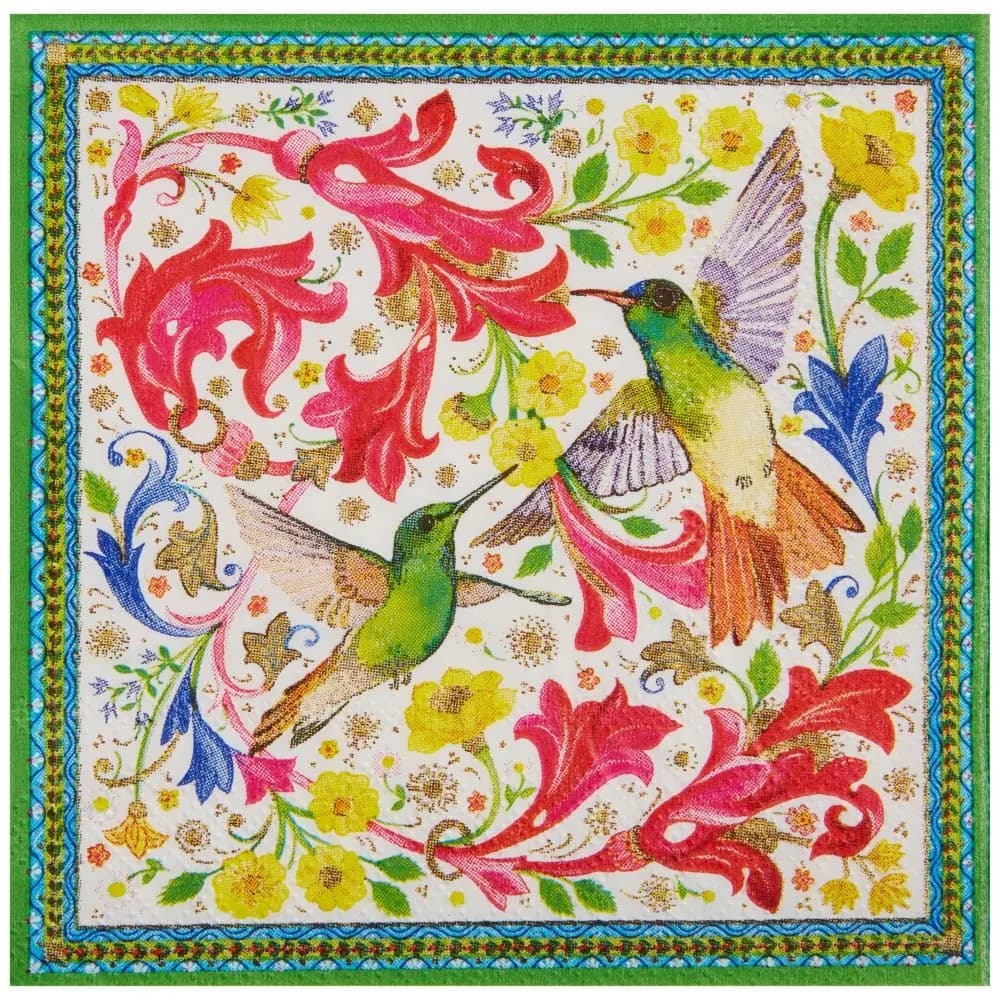 Beautiful Birds Cocktail Napkins - 20 Count