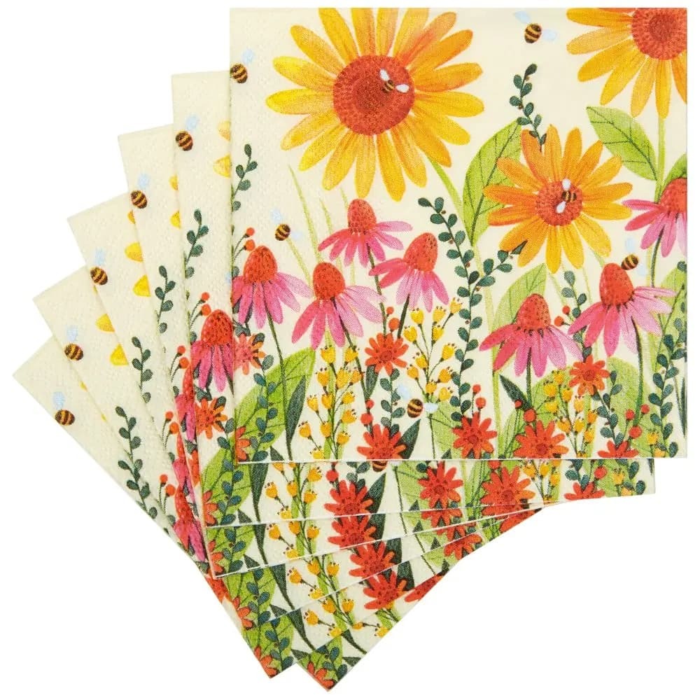 Enchanted Garden Cocktail Napkins - 20 Count