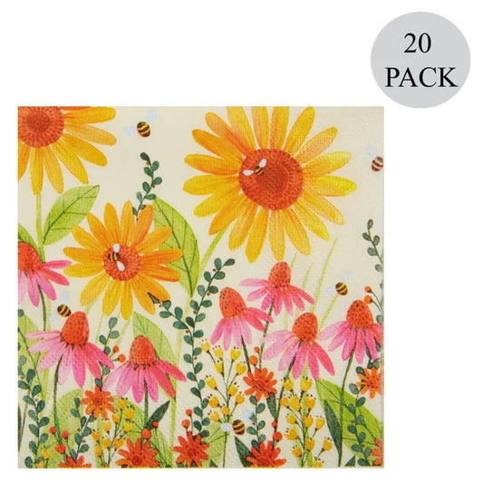 Enchanted Garden Cocktail Napkins - 20 Count