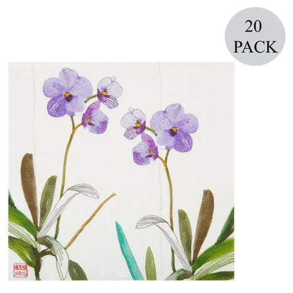 Exotic Orchids Lunch Napkins - 20 Count