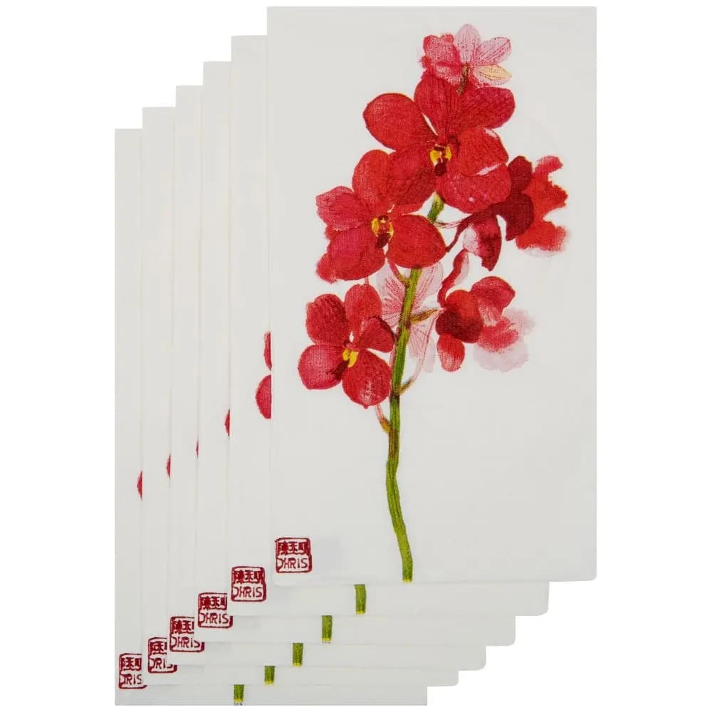 Exotic Orchids Guest Napkins - 16 Count