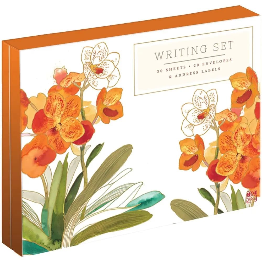 Exotic Orchids Writing Set