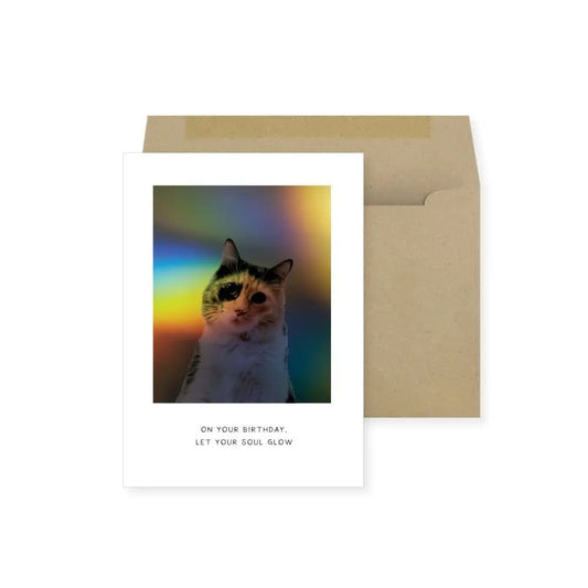 Cat Aura Birthday Card