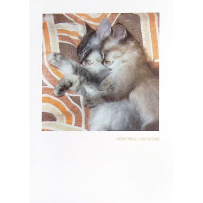 Kittens Snuggling Friendship Card