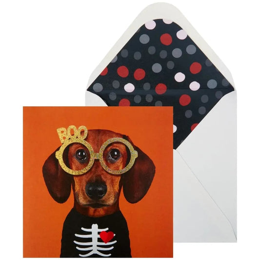 Dog In Costume Halloween Card