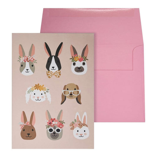 Bunny Faces Easter Card