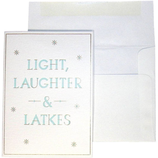 Light Laughter & Latkes Christmas Card