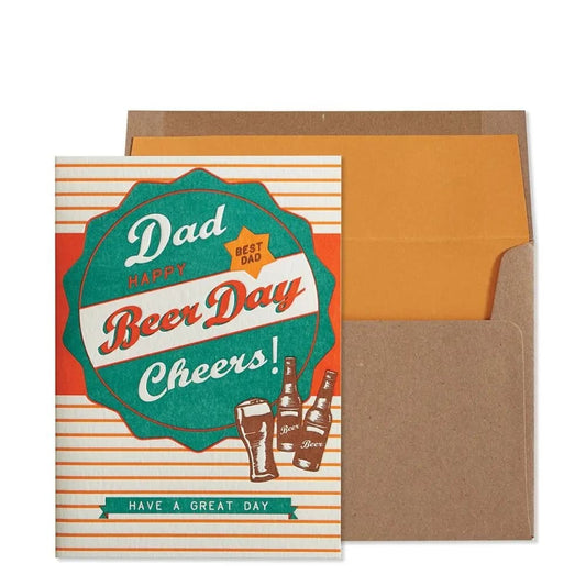 Happy Beer Day Dad Birthday Card