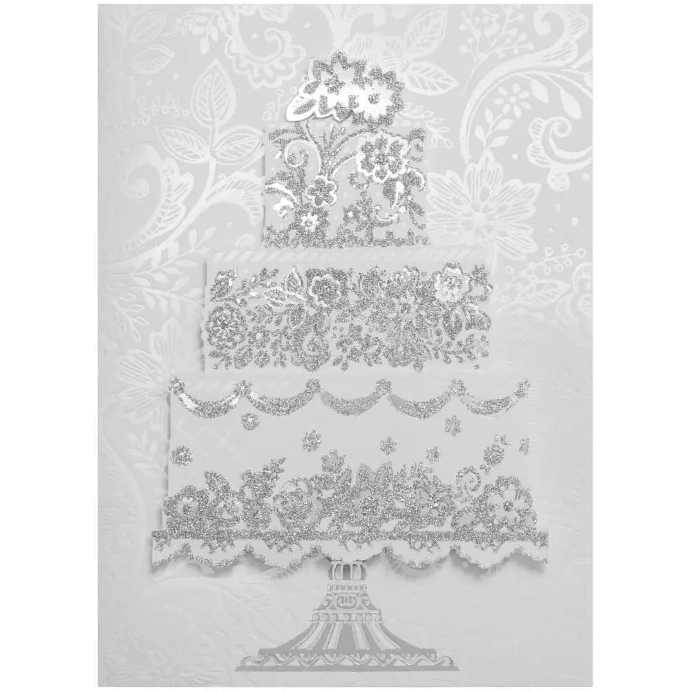 Oversize Elaborate Cake Wedding Card