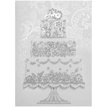 Oversize Elaborate Cake Wedding Card