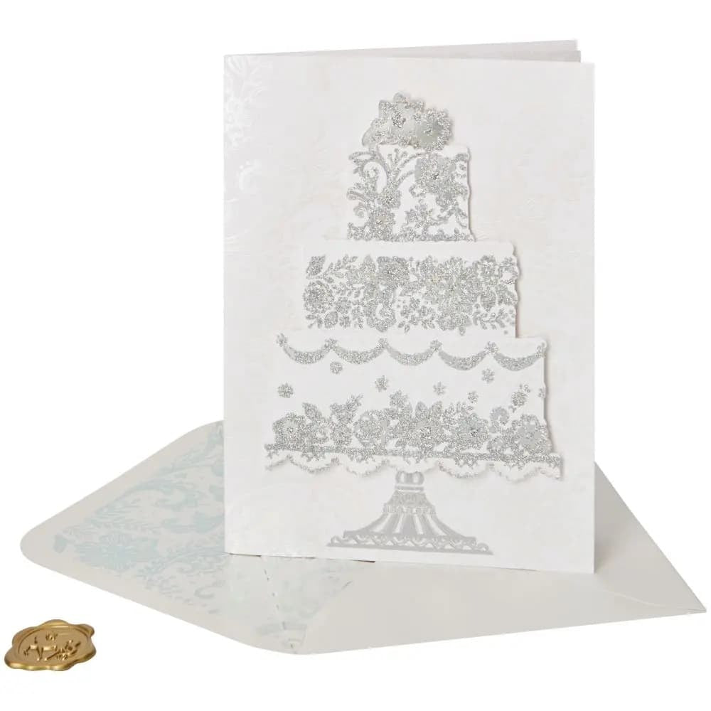 Oversize Elaborate Cake Wedding Card