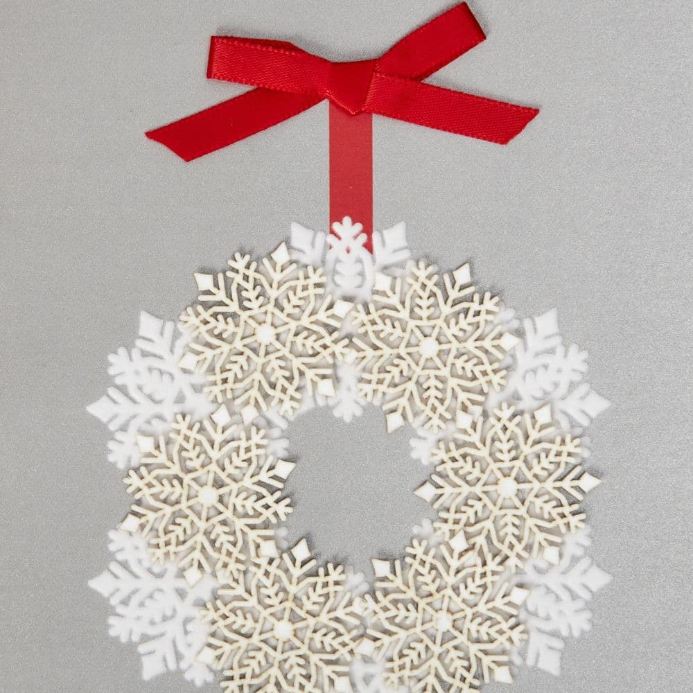 Snowflake Wreath Christmas Card