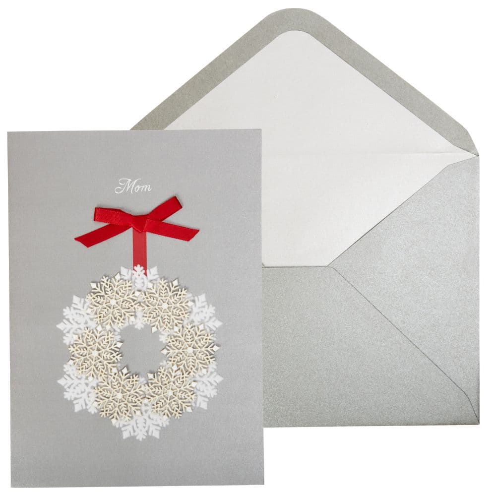 Snowflake Wreath Christmas Card