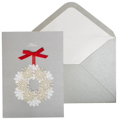 Snowflake Wreath Christmas Card