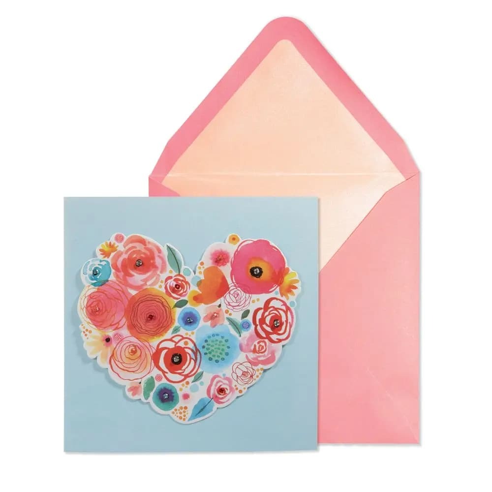 Flower Heart Mother's Day Card