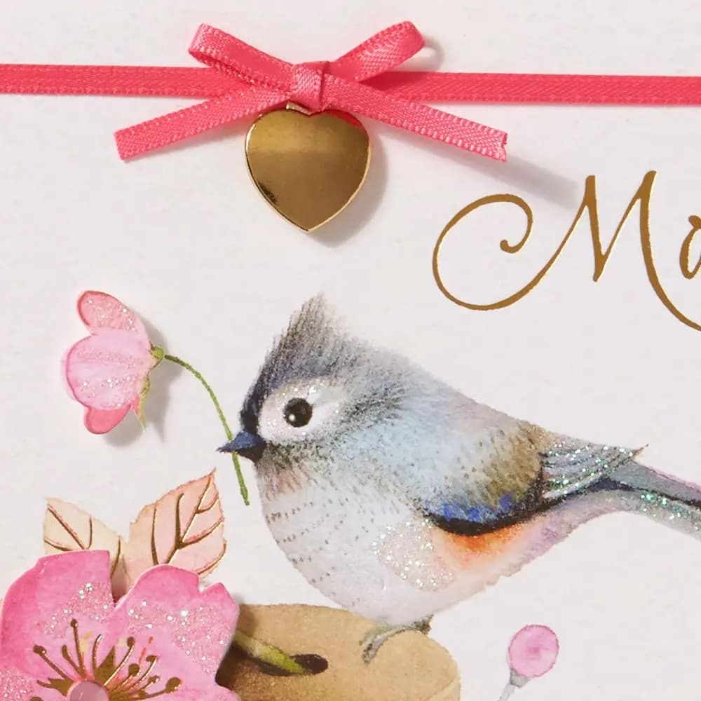 Bird On Spool Mother's Day Card