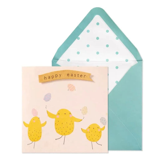 Three Chicks Easter Card