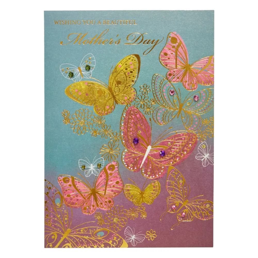 Ornate Butterflies Mother's Day Card