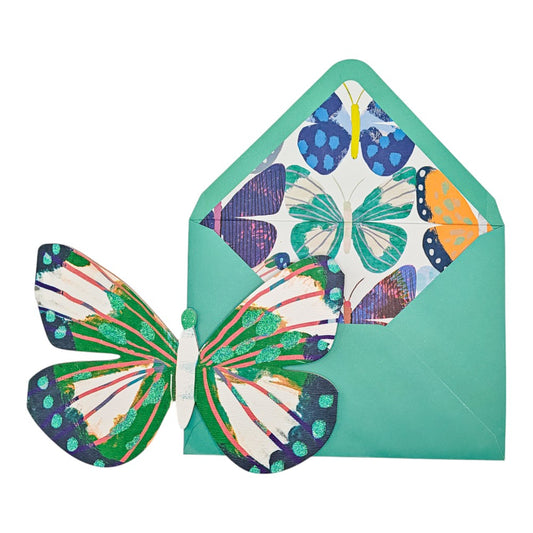 Five Panel Die Cut Butterfly Mother's Day Card