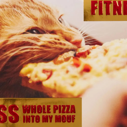 Pizza Cat Friendship Card