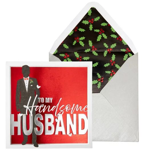 Handsome Husband Christmas Card