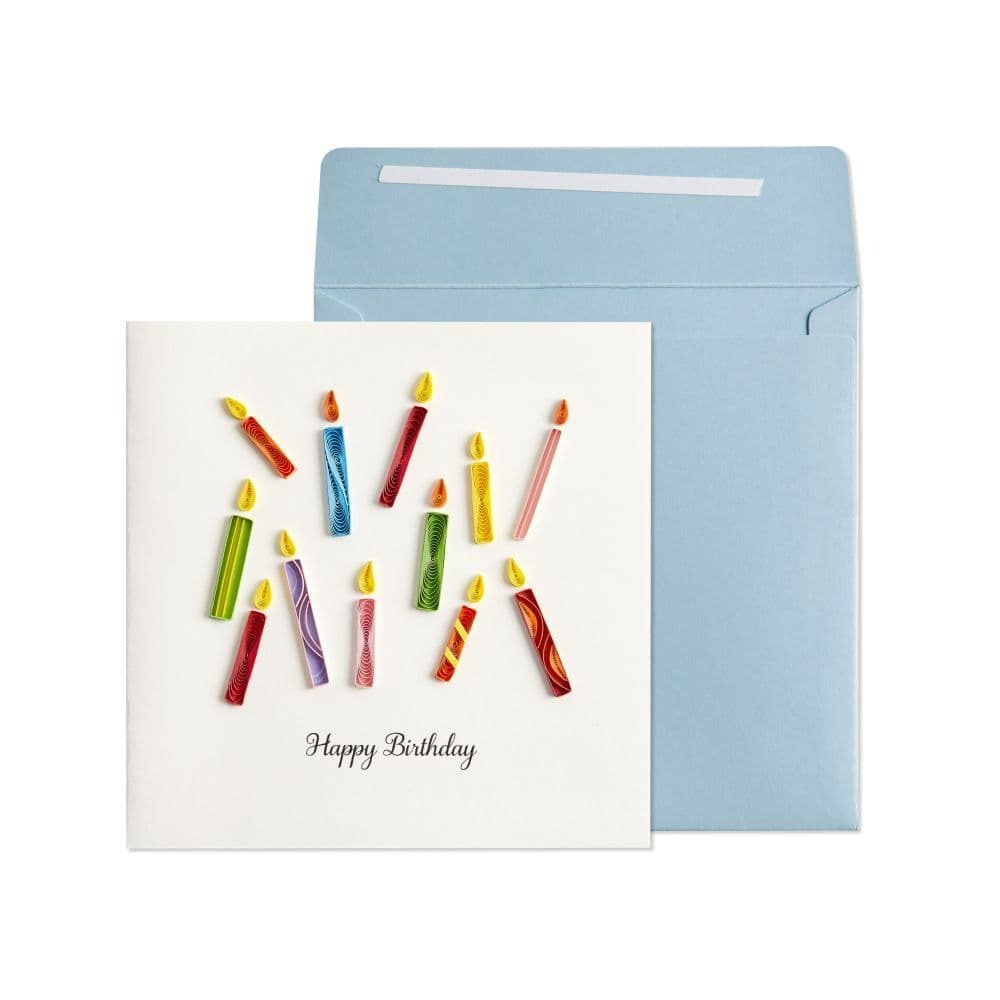 Quilled Birthday Candles Birthday Card