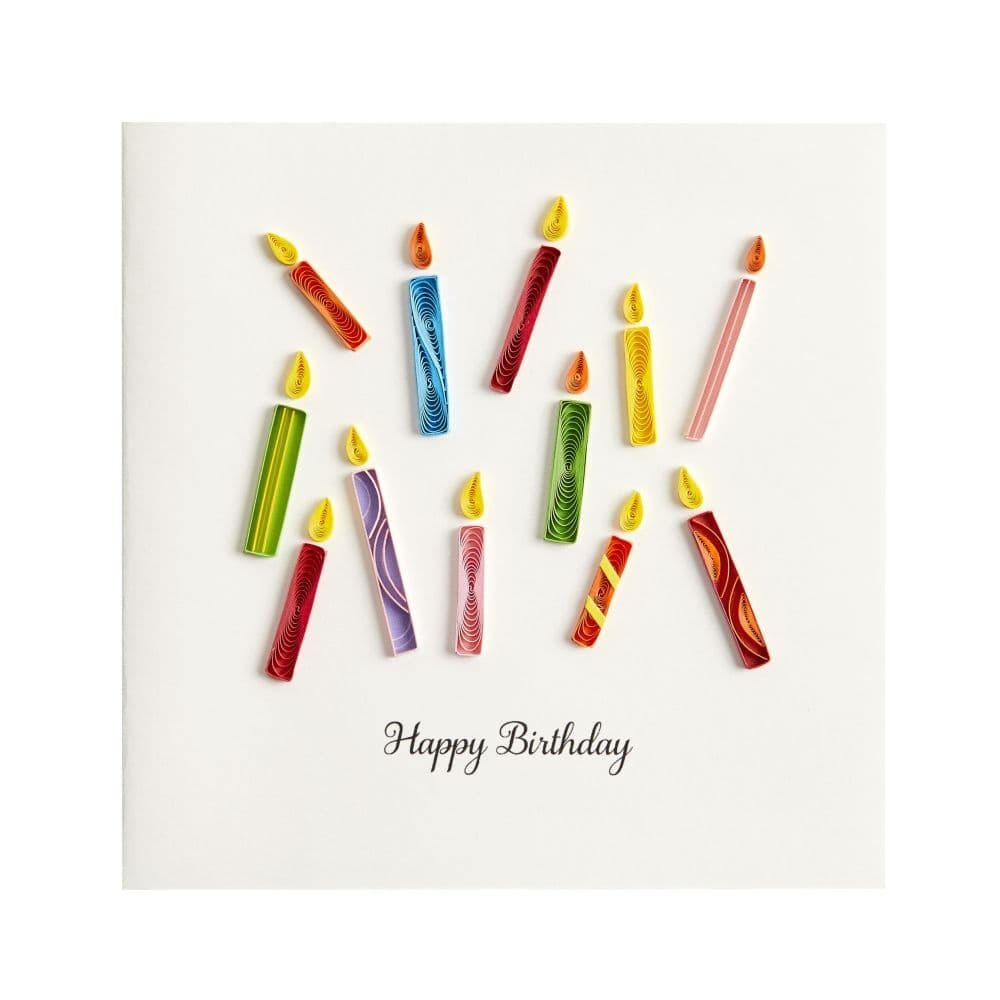 Quilled Birthday Candles Birthday Card