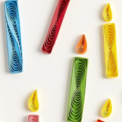 Quilled Birthday Candles Birthday Card