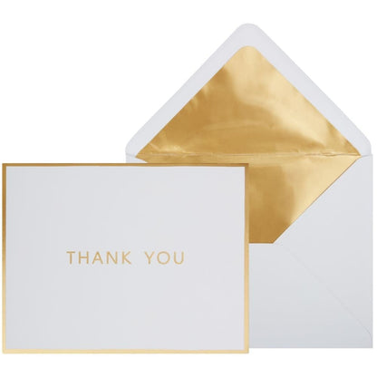 Gold Thank You Boxed Note Cards