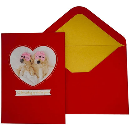 Sleeping Puppies Valentine's Day Card