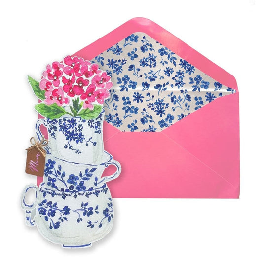 Teacup Hydrangeas Mother's Day Card