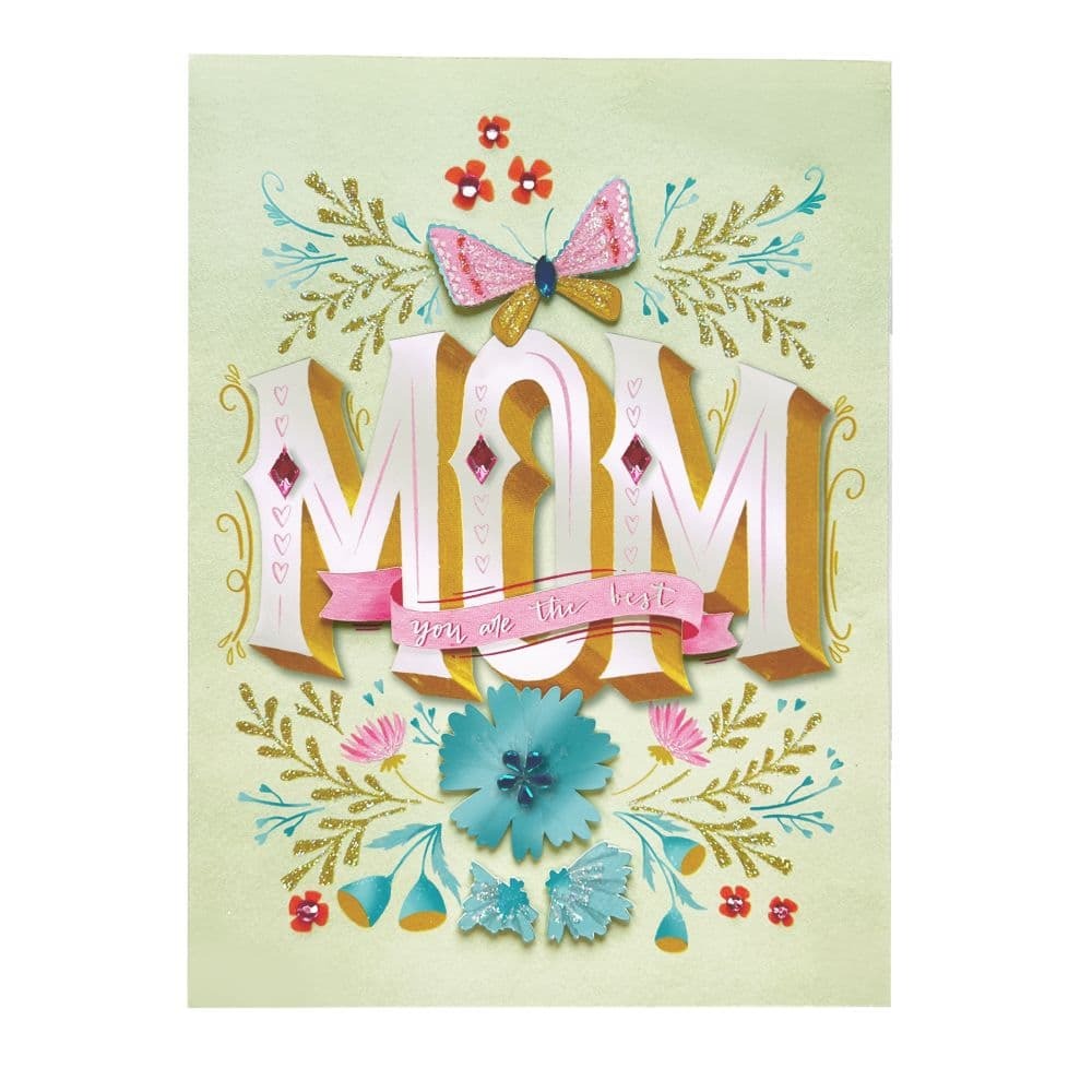 Mom Feature Lettering Mother's Day Card