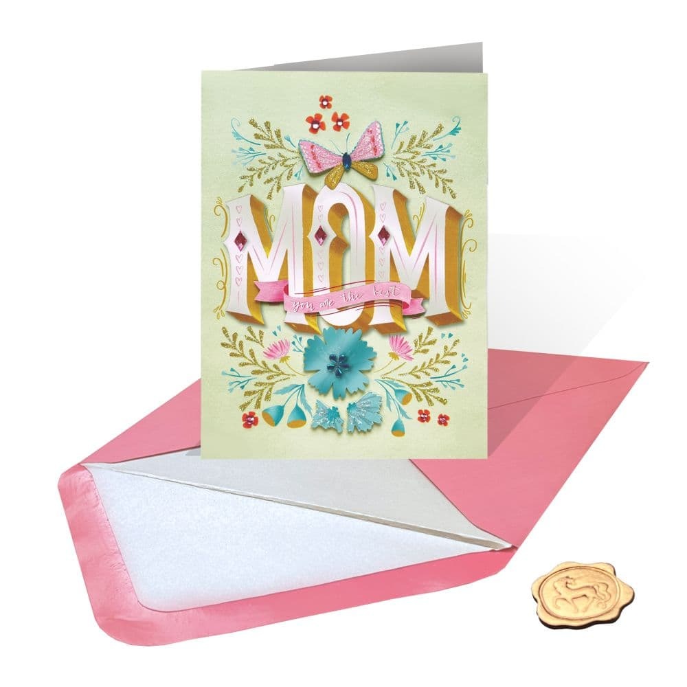 Mom Feature Lettering Mother's Day Card