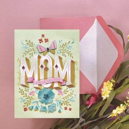 Mom Feature Lettering Mother's Day Card