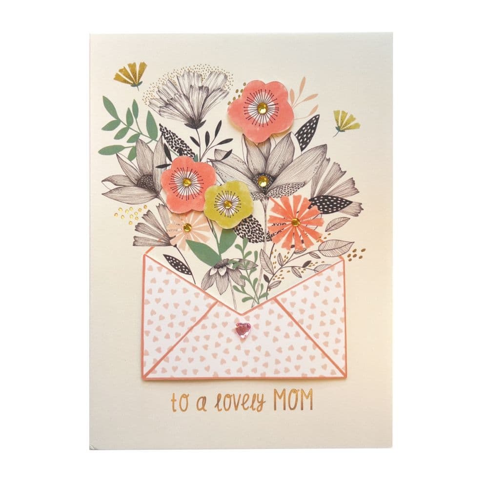 Floral Envelope Mother's Day Card