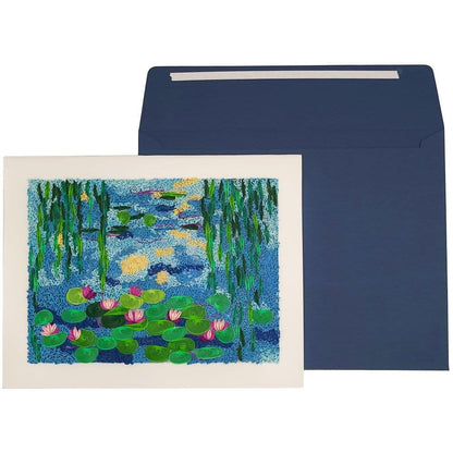 Quilled Water Lilies Monet Blank Card