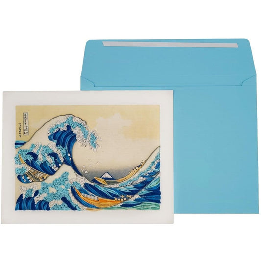 Quilled Great Wave off Kanagawa Hokusai Blank Card