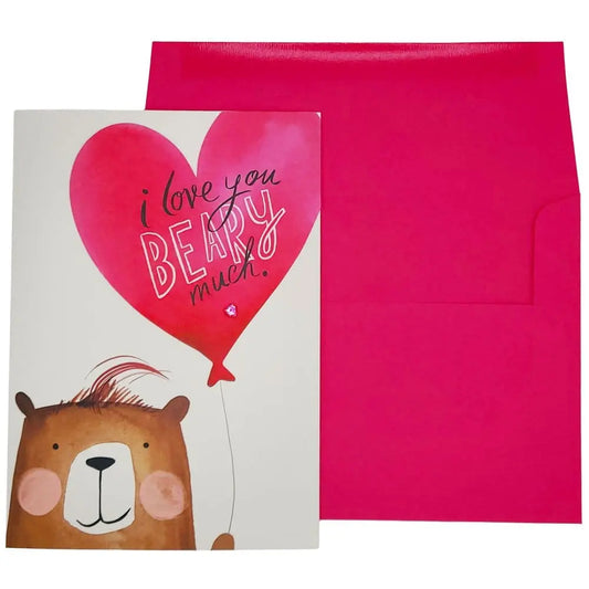 I Love You Beary Much Valentine's Day Card