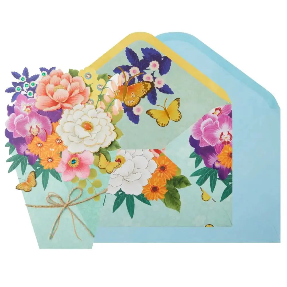 Die-Cut Bouquet Collector's Edition Birthday Card