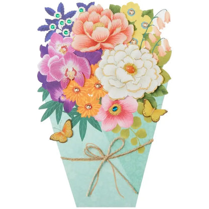 Die-Cut Bouquet Collector's Edition Birthday Card